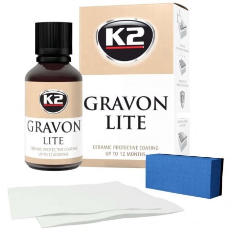 Intretinere auto - K2 Gravon Lite Kit Protectie Ceramica + Aplicator + 2 Servetele 50ML G033