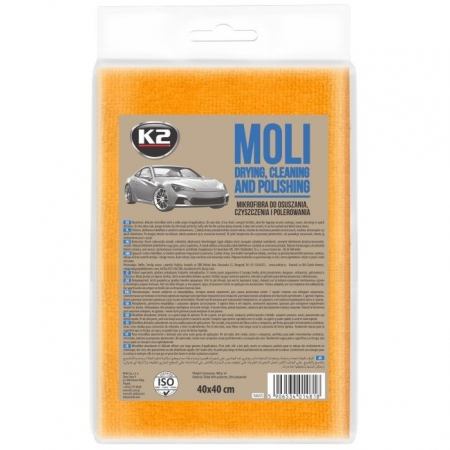 Intretinere auto - K2 Laveta Microfibra Stergere Moli 40X40CM M433