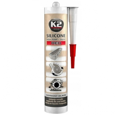 Intretinere auto - K2 Mastic Silicon Rosu 350C 300G B230