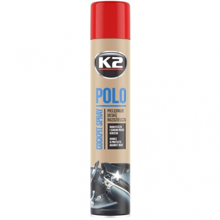 Materiale plastice - K2 Polo Cockpit Spray Silicon Bord Capsuni 750ML K407TRO