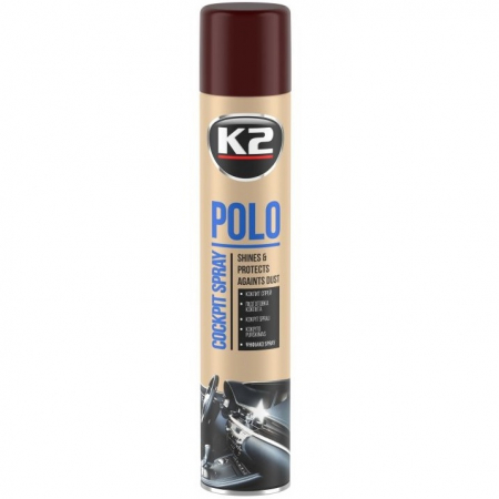 Intretinere auto - K2 Polo Cockpit Spray Silicon Bord Coffee 750ML K407KA