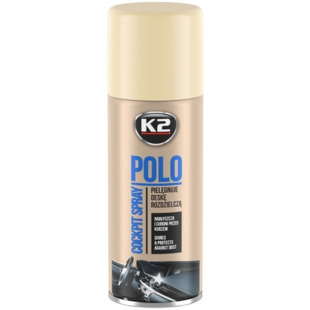 Intretinere auto - K2 Polo Cockpit Spray Silicon Bord Vanilie 400ML K404WA