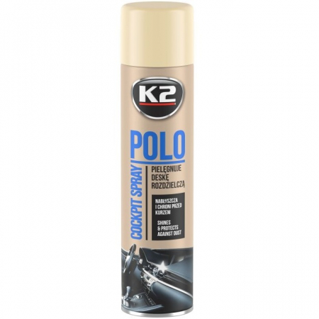Intretinere auto - K2 Polo Cockpit Spray Silicon Bord Vanilie 600ML K406WA