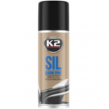 Intretinere auto - K2 Sil Spray Silicon Chedere Antiinghet 150ML K634
