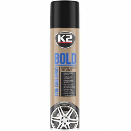 Curatare jante si anvelope - K2 Spray Curatat Si Lustruit Anvelope Bold 600ML K1561
