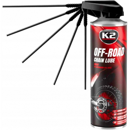 Intretinere auto - K2 Spray Lubrifiant Lant Chain Lube Off Road 500ML W140NM