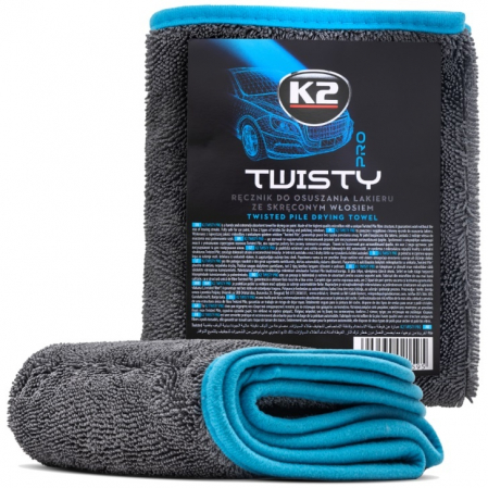 Bureti, Lavete, Accesorii - K2 Twisty Pro Laveta Prosop Microfibra 40x60cm 600gsm D0224
