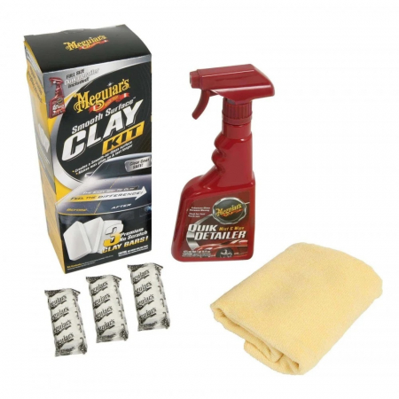 Intretinere auto - Kit Argila Decontaminare Vopsea Meguiar's Smooth Surface Clay G191700MG
