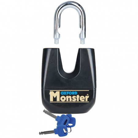 Lacat Lant Antifurt Moto Oxford Monster 11mm Padlock Black Unpackaged Metal Negru BOM OF31 [1]