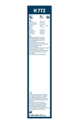 Lamela stergator BOSCH Twin Rear H772 3397004772, lungime 340 mm, pentru luneta [2]