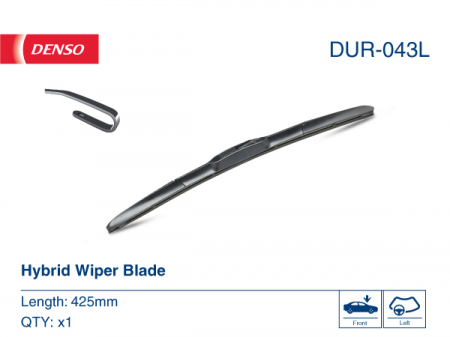 Lamela stergator DENSO Hybrid DUR-043L, lungime 430 mm, lama stergator hibrida [1]