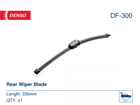 Lamela stergator luneta DENSO Flat Rear DF-300, lungime 335 mm, lama stergator lata [1]