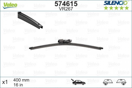 Lamela stergator luneta VALEO 574615 SILENCIO REAR, lungime 400 mm [1]