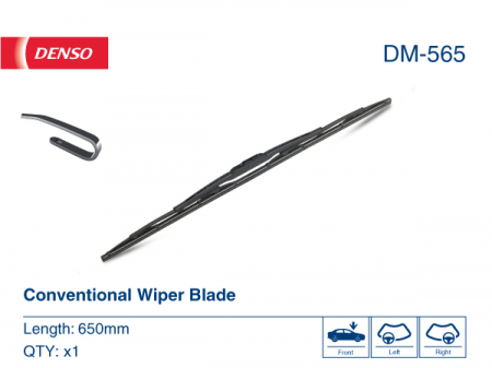 Lamela stergator parbriz DENSO DM-565, lungime 650 mm, stergator arcuit [1]