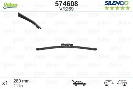 Lamela stergator spate VALEO SILENCIO X.TRM 574608, lungime 300 mm, fara carcasa [1]