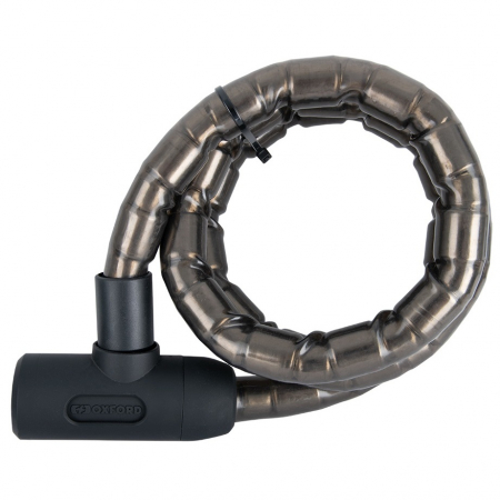 Antifurt - Lant Antifurt Moto Oxford Barrier Armoured Cable 1.4mx25mm Smoke Otel Gri Inchis LK135