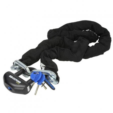 Antifurt - Lant Antifurt Moto Oxford Boss Chain Lock 12mm x 2,0m Otel Negru LK384