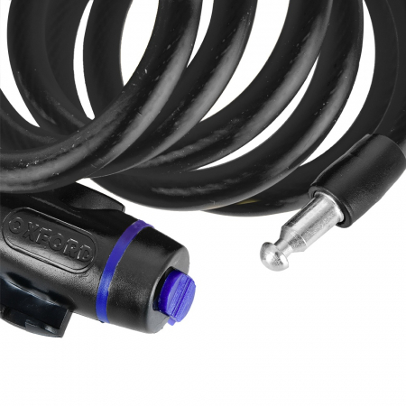 Lant Antifurt Moto Oxford Cable Lock 12mm x 1800mm Smoke Otel Negru OF246 [1]