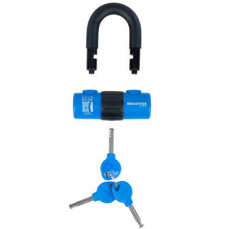 Lant Antifurt Moto Oxford Chain10 Chain Lock & Mini Shackle 10mm x 1400mm Otel Negru LK183 [1]