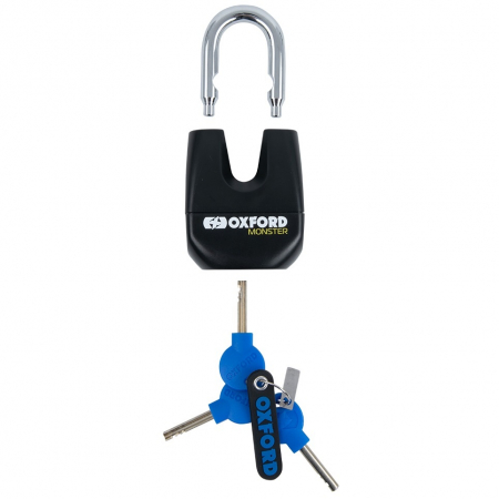 Lant Antifurt Moto Oxford Monster 14mm Hex Chain & Padlock Metal Negru OF16 [1]