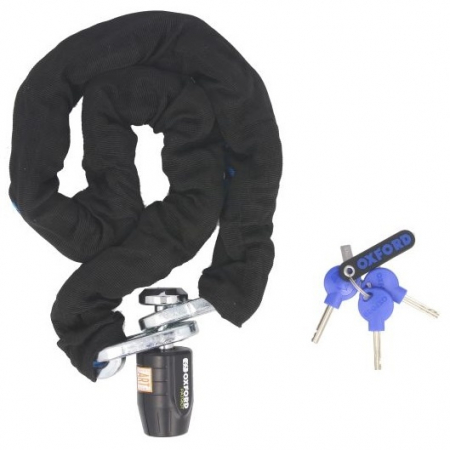 Antifurt - Lant Antifurt Moto Oxford Patriot Chain Lock 12mm x 1,2m Otel Negru LK745