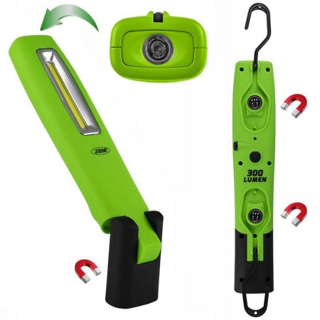 Scule si echipamente - Lanterna Magnetica Portabila Cu Baza Articulata 300 Lm Jbm