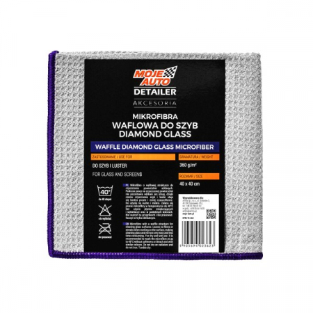Intretinere auto - Laveta curatare sticla 40cm x 40cm 370gsm Moje Auto
