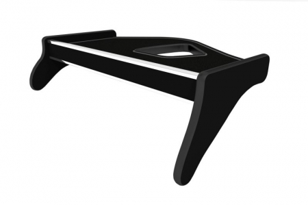 Masa centrala bord camion compatibia cu Volvo Volvo FH, FH 16, FM (01.2002-12.2008), Negru cu cusatura gri [1]