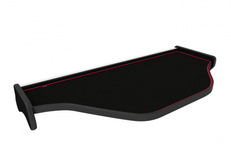 Raft interior cabina sofer - Masa centrala bord camion compatibil cu DAF XF 105 (01.2006-12.2013), Negru cu cusatura rosie