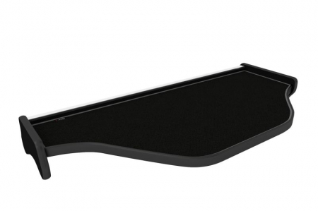 Raft interior cabina sofer - Masa centrala bord camion compatibil cu DAF XF 105 (01.2006-12.2013), Negru cu cusatura gri