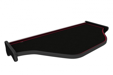 Raft interior cabina sofer - Masa centrala bord camion compatibila cu DAF XF 106 01.2014+, Negru cu cusatura rosie
