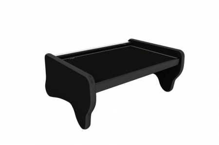 Raft interior cabina sofer - Masa centrala bord camion compatibila cu Iveco EUROCARGO II (01.2003-12.2008), Negru cu cusatura gri