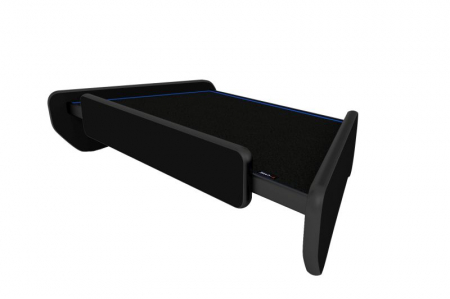 Masa centrala bord camion compatibila cu Iveco Stralis cabina ingusta (01.2002-12.2012), Negru cu cusatura albastra [1]