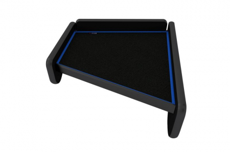 Masa centrala bord camion compatibila cu Renault Magnum Inegral / Millenium / New Size, Negru cu cusatura albastra [2]