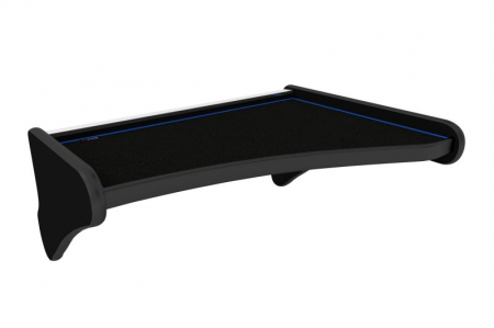 Raft interior cabina sofer - Masa centrala bord camion compatibila cu Scania 4 (01.1995-12.2004), Negru cu cusatura albastra