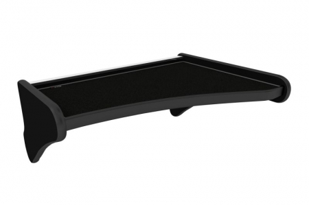 Raft interior cabina sofer - Masa centrala bord camion compatibila cu Scania 4 (01.1995-12.2004), Negru cu cusatura gri