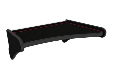 Raft interior cabina sofer - Masa centrala bord camion compatibila cu Scania 4 (01.1995-12.2004), Negru cu cusatura rosie