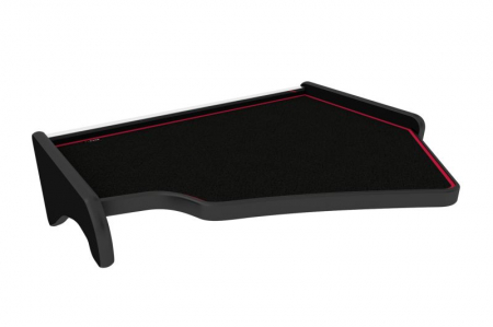 Raft interior cabina sofer - Masa centrala bord camion compatibila cu Scania R (01.2005-09.2016) DOAR Highline Cab, Negru cu cusatura rosie