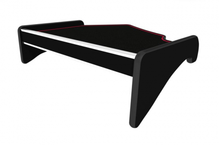 Masa centrala bord camion compatibila cu Scania R (01.2005-09.2016) DOAR Highline Cab, Negru cu cusatura rosie [1]