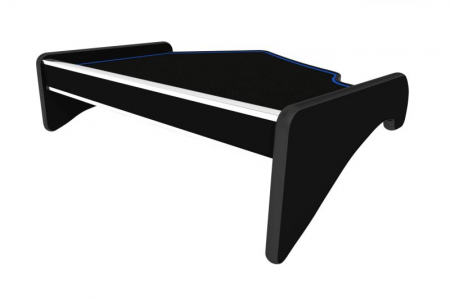 Masa centrala bord camion compatibila cu Scania R (01.2005-09.2016) DOAR Highline Cab, Negru cu cusatura albastra [1]