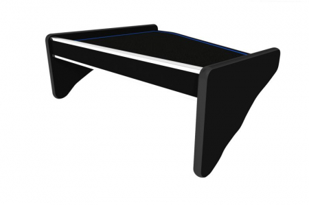 Masa centrala bord camion compatibila cu Scania R (01.2005-12.2016), Negru cu cusatura albastra [1]