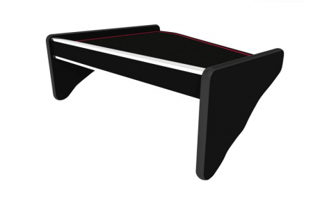 Masa centrala bord camion compatibila cu Scania R (01.2005-12.2016), Negru cu cusatura rosie [1]