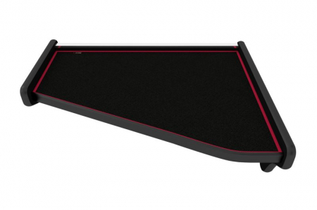 Masa centrala bord camion compatibila cu Scania R (01.2005-12.2016), Negru cu cusatura rosie [2]