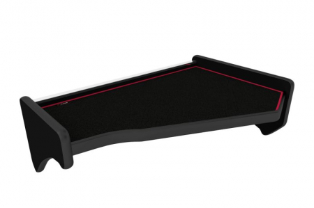 Raft interior cabina sofer - Masa centrala bord camion compatibila cu Scania R Nextgen 01.2017+ si Scania S Nextgen 01.2017+, Negru cu cusatura rosie