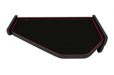 Masa centrala bord camion compatibila cu Volvo FH 3 (01.2009-12.2012), Negru cu cusatura rosie [2]