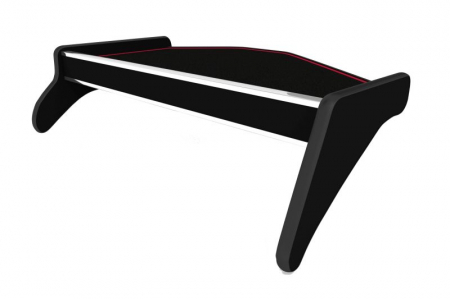 Masa centrala bord camion compatibila cu Volvo FH 3 (01.2009-12.2012), Negru cu cusatura rosie [1]