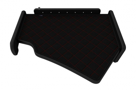 Masa centrala camion compatibila cu Scania R cabina inalta fabricatie 2005-2016, Negru cu cusatura rosie [3]