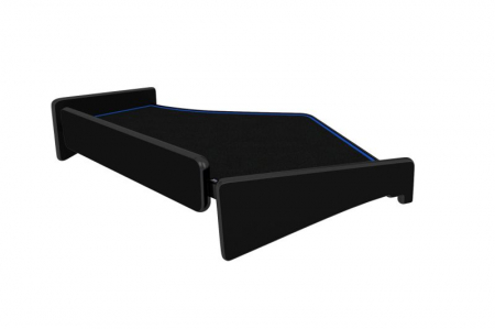 Masa centrala compatibila cu Ford F-MAX fabricatie 2018+, Negru cu cusatura albastra [1]