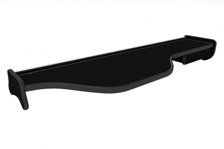 Raft interior cabina sofer - Masa lunga bord camion compatibila cu DAF XF 105 (01.2006-12.2013), Negru cu cusatura gri