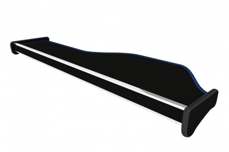 Masa lunga bord camion compatibila cu DAF XF 106 01.2014+, Negru cu cusatura albastra [1]